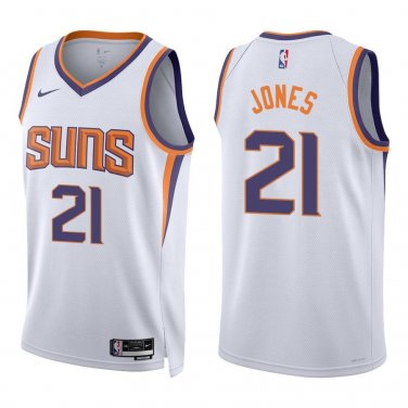 Suns #21 Tyus Jones White Swingman Jersey