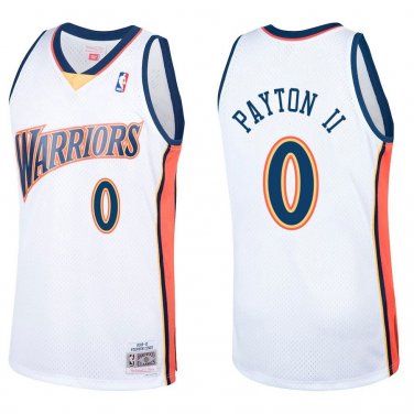 Warriors #0 Gary Payton II White Throwback Swingman Jersey