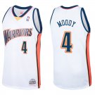 Warriors #4 Moses Moody White Throwback Swingman Jersey