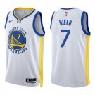 Warriors #7 Buddy Hield White Swingman Jersey
