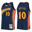 Warriors #10 Jimmy Butler Navy Throwback Swingman Jersey