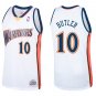 Warriors #10 Jimmy Butler White Throwback Swingman Jersey