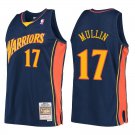 Warriors #17 Chris Mullin Navy Throwback Swingman Jersey