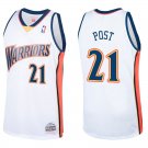Warriors #21 Quinten Post White Throwback Swingman Jersey