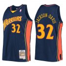 Warriors #32 Trayce Jackson-Davis Navy Throwback Swingman Jersey