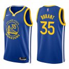 Warriors #35 Kevin Durant Royal Blue Swingman Jersey