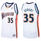 Warriors #35 Kevin Durant White Throwback Swingman Jersey