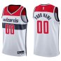 Wizards #00 Custom Name And Number White Swingman Jersey