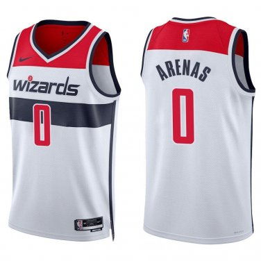 Wizards #0 Gilbert Arenas White Swingman Jersey