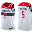 Wizards #5 AJ Johnson White Swingman Jersey