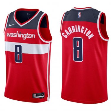 Wizards #8 Carlton Carrington Red Swingman Jersey
