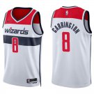 Wizards #8 Carlton Carrington White Swingman Jersey