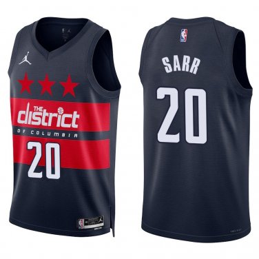 Wizards #20 Alex Sarr Navy Swingman Jersey