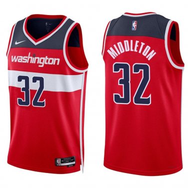 Wizards #32 Khris Middleton Red Swingman Jersey