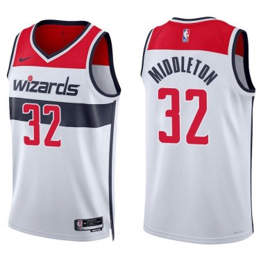 Wizards #32 Khris Middleton White Swingman Jersey
