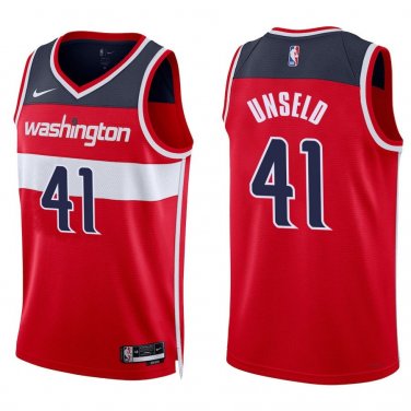 Wizards #41 Wes Unseld Red Swingman Jersey