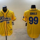 Aaron Donald #99 Los Angeles Rams Stitched Jersey Gold