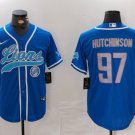 Aidan Hutchinson #97 Detroit Lions Stitched Jersey Blue