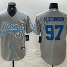 Aidan Hutchinson #97 Detroit Lions Stitched Jersey Gray
