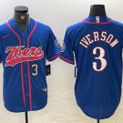 Allen Iverson #3 Philadelphia 76ers Stitched Jersey Royal