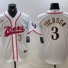 Allen Iverson #3 Philadelphia 76ers Stitched Jersey White