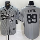 Brock Bowers #89 Las Vegas Raiders Stitched Jersey Gray