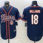 Caleb Williams #18 Chicago Bears Stitched Jersey Navy