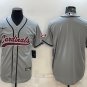 Activewear  Arizona Cardinals Uniform Blank Jerseys Grey Baseball CoolBase Shirt