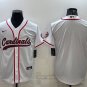 Activewear  Arizona Cardinals Uniform Blank Jerseys White Baseball CoolBase Shirt