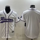 Activewear  Baltimore Ravens Uniform Blank Jerseys White Baseball CoolBase Shirt