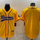 Activewear  Baltimore Ravens Uniform Blank Jerseys Yellow Baseball CoolBase Shirt