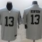 Activewear  Raiders Uniform #13 Hunter Renfrow Jerseys Gray Inverted Limited Shirt