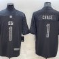 Activewear  Uniform #1 Ja'Marr Chase Jerseys Black RFLCTV Limited Shirt