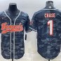 Activewear  Uniform #1 Ja'Marr Chase Jerseys Grey Camo Baseball CoolBase Shirt