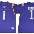 Activewear  Uniform #1 Ja'Marr Chase Jerseys Purple L S U Tigers College Shirt