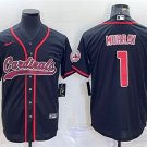Activewear  Uniform #1 Kyler Murray Jerseys Black Baseball CoolBase Shirt