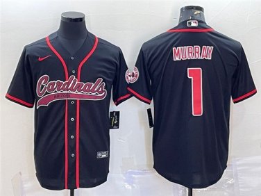 Activewear  Uniform #1 Kyler Murray Jerseys Black Baseball CoolBase Shirt
