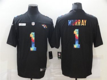 Activewear  Uniform #1 Kyler Murray Jerseys Black Rainbow Limited Shirt