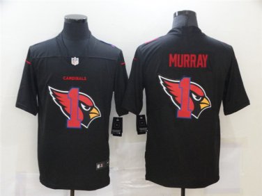 Activewear  Uniform #1 Kyler Murray Jerseys Black Shadow Logo Limited Shirt