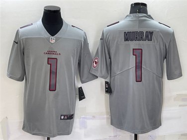 Activewear  Uniform #1 Kyler Murray Jerseys Gray Atmosphere Fashion Limited Shirt