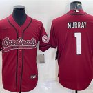Activewear  Uniform #1 Kyler Murray Jerseys Red Baseball CoolBase Shirt