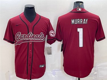 Activewear  Uniform #1 Kyler Murray Jerseys Red Baseball CoolBase Shirt