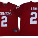 Activewear  Uniform #2 CeeDee Lamb Jerseys Red OK Sooners College Shirt