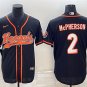 Activewear  Uniform #2 Evan McPherson Jerseys Black Baseball CoolBase Shirt