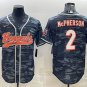 Activewear  Uniform #2 Evan McPherson Jerseys Grey Camo Baseball CoolBase Shirt