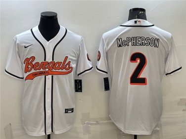 Activewear  Uniform #2 Evan McPherson Jerseys White Baseball CoolBase Shirt