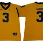 Activewear  Uniform #3 Rashan Gary Jerseys Gold MI Wolverines College Shirt
