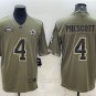 Activewear  Uniform #4 Dak Prescott Jerseys 2022 Olive Salute To Service Limited Shirt