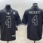 Activewear  Uniform #4 Dak Prescott Jerseys Black RFLCTV Limited Shirt