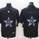 Activewear  Uniform #4 Dak Prescott Jerseys Black Shadow Logo Limited Shirt